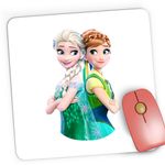PC, gaming si accesorii - Periferice PC - Mousepad - Mousepad Gaming Disney Elsa Frozen Ana Artwork, 21x19 cm - Infinity.ro