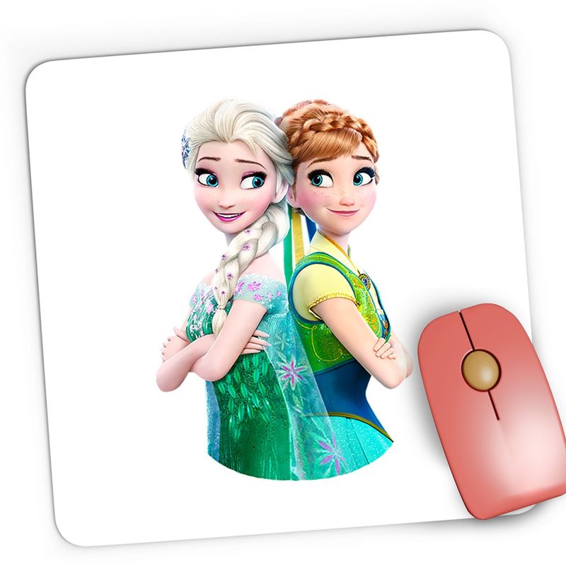 PC, gaming si accesorii - Periferice PC - Mousepad - Mousepad Gaming Disney Elsa Frozen Ana Artwork, 21x19 cm - Infinity.ro