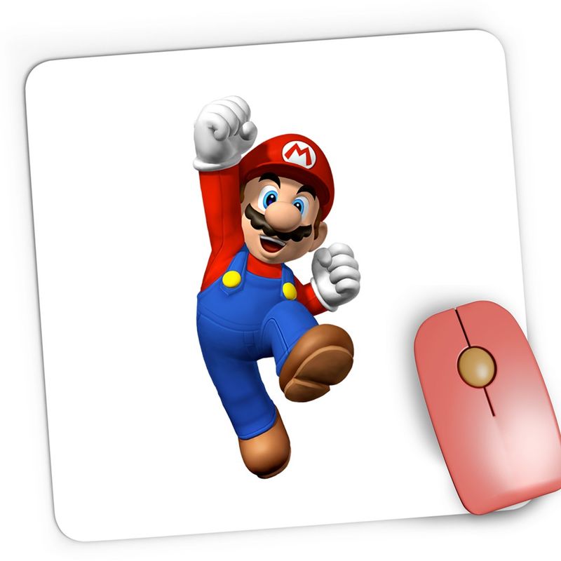 PC, gaming si accesorii - Periferice PC - Mousepad - Mousepad Gaming New Super Mario Bros Nintendo Game, 21x19 cm - Infinity.ro