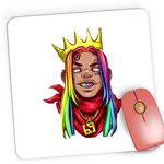 PC, gaming si accesorii - Periferice PC - Mousepad - Mousepad Gaming Tekashi69 King 6ix9ine, 21x19 cm - Infinity.ro