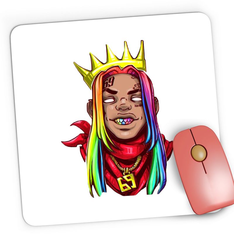 PC, gaming si accesorii - Periferice PC - Mousepad - Mousepad Gaming Tekashi69 King 6ix9ine, 21x19 cm - Infinity.ro