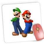 PC, gaming si accesorii - Periferice PC - Mousepad - Mousepad Gaming Super Mario Bros Fratie VIP PS4 3D, 21x19 cm - Infinity.ro