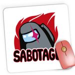 PC, gaming si accesorii - Periferice PC - Mousepad - Mousepad Gaming Sabotage Among Us, 21x19 cm - Infinity.ro