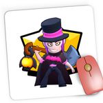 PC, gaming si accesorii - Periferice PC - Mousepad - Mousepad Gaming Mortis Hat Brawl Stars, 21x19 cm - Infinity.ro