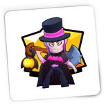 PC, gaming si accesorii - Periferice PC - Mousepad - Mousepad Gaming Mortis Hat Brawl Stars, 21x19 cm - Infinity.ro