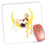 PC, gaming si accesorii - Periferice PC - Mousepad - Mousepad Gaming Sailor Moon Usagi Tsukino Vise Implinite, 21x19 cm - Infinity.ro