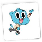 PC, gaming si accesorii - Periferice PC - Mousepad - Mousepad Gaming Lumea lui Gumball Pisic Karate Motanel, 21x19 cm - Infinity.ro