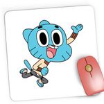 PC, gaming si accesorii - Periferice PC - Mousepad - Mousepad Gaming Lumea lui Gumball Pisic Karate Motanel, 21x19 cm - Infinity.ro