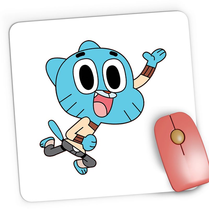 PC, gaming si accesorii - Periferice PC - Mousepad - Mousepad Gaming Lumea lui Gumball Pisic Karate Motanel, 21x19 cm - Infinity.ro