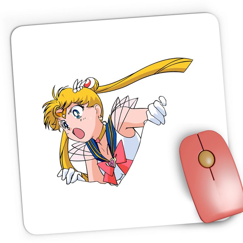 PC, gaming si accesorii - Periferice PC - Mousepad - Mousepad Gaming Sailor Moon Usagi Tsukino Anime Manga, 21x19 cm - Infinity.ro