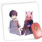 PC, gaming si accesorii - Periferice PC - Mousepad - Mousepad Gaming Darling in the FranXX Manga Japan Anime, 21x19 cm - Infinity.ro