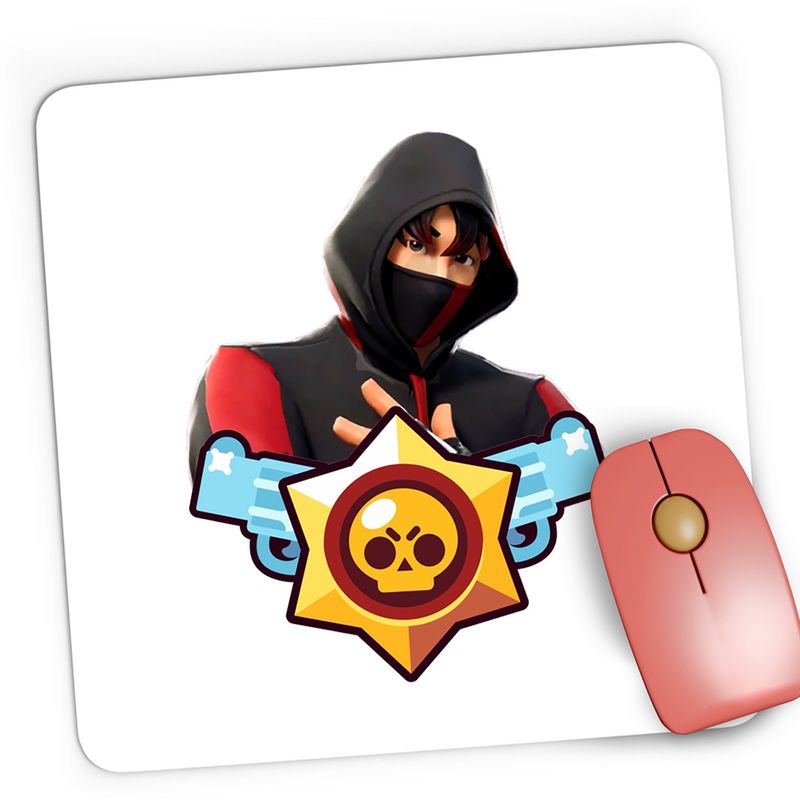 PC, gaming si accesorii - Periferice PC - Mousepad - Mousepad Gaming Bambi Fortnite Brawl Stars, 21x19 cm - Infinity.ro