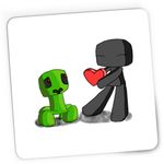 PC, gaming si accesorii - Periferice PC - Mousepad - Mousepad Gaming Baby Creeper Enderman Minecraft, 21x19 cm - Infinity.ro