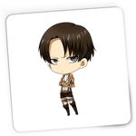 PC, gaming si accesorii - Periferice PC - Mousepad - Mousepad Gaming Attack on Titan  Captain Levi Ackerman AOT Anime, 21x19 cm - Infinity.ro