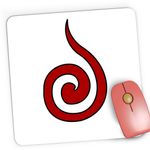 PC, gaming si accesorii - Periferice PC - Mousepad - Mousepad Gaming Naruto Uchiha Symbol Anime Logo, 21x19 cm - Infinity.ro