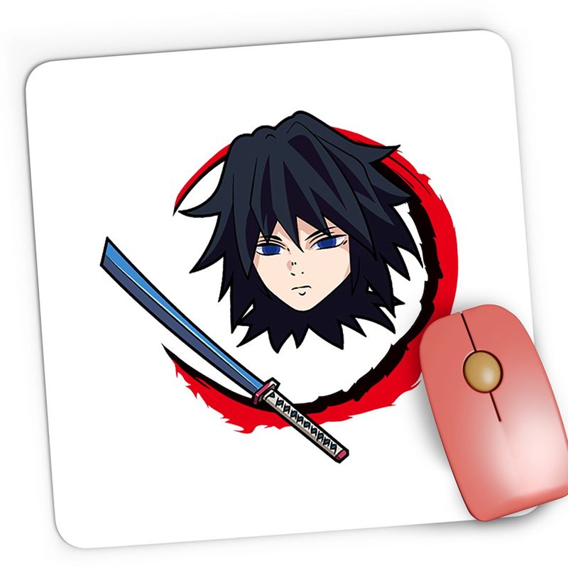 PC, gaming si accesorii - Periferice PC - Mousepad - Mousepad Gaming Kimetsu no Yaiba Giyu Tomioka Demon Slayer, 21x19 cm - Infinity.ro