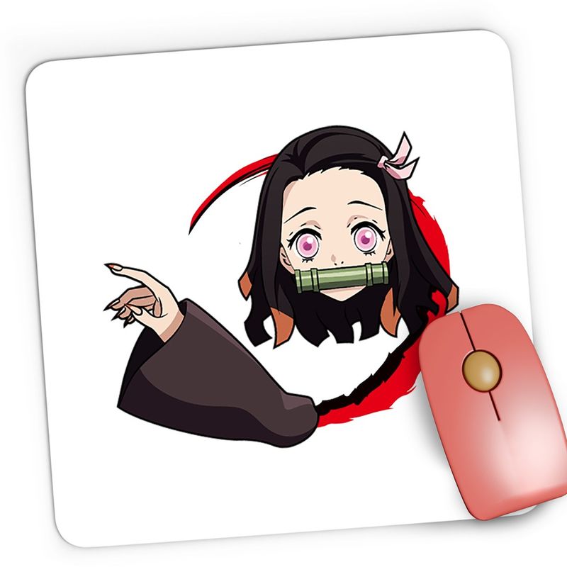 PC, gaming si accesorii - Periferice PC - Mousepad - Mousepad Gaming Demon Slayer Nezuko Kamado Japan Manga, 21x19 cm - Infinity.ro