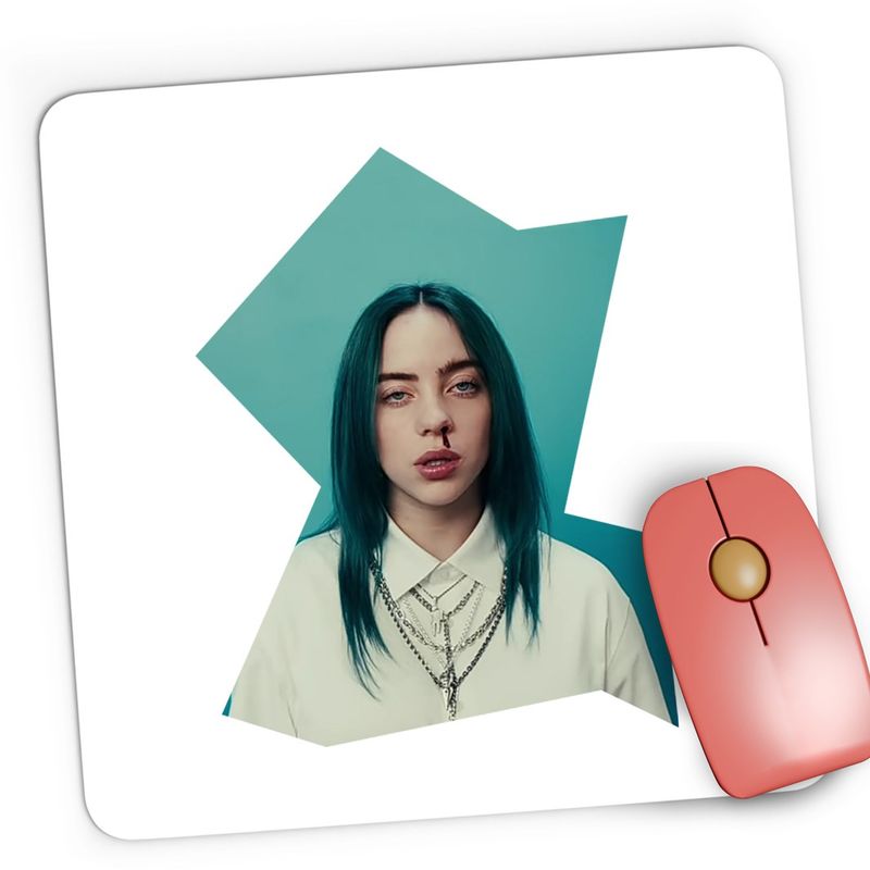 PC, gaming si accesorii - Periferice PC - Mousepad - Mousepad Gaming Billie Eilish Singer Bad Guy, 21x19 cm - Infinity.ro
