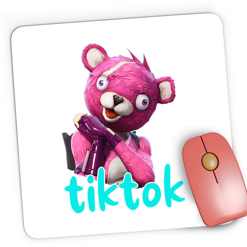 PC, gaming si accesorii - Periferice PC - Mousepad - Mousepad Gaming Cuddle Bear Fortnite Tik Tok Skin, 21x19 cm - Infinity.ro