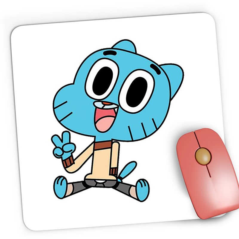 PC, gaming si accesorii - Periferice PC - Mousepad - Mousepad Gaming Lumea lui Gumball Bebe Vesel Fericit, 21x19 cm - Infinity.ro