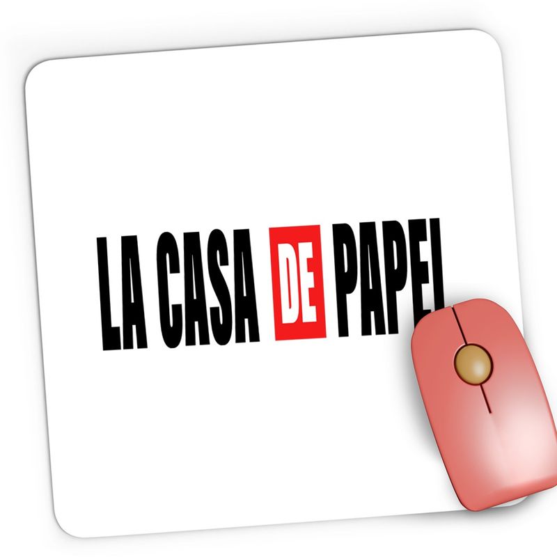 PC, gaming si accesorii - Periferice PC - Mousepad - Mousepad Gaming La Casa de Papel Logo, 21x19 cm - Infinity.ro