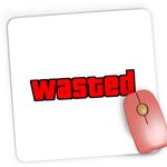 PC, gaming si accesorii - Periferice PC - Mousepad - Mousepad Gaming Wasted GTA V, 21x19 cm - Infinity.ro