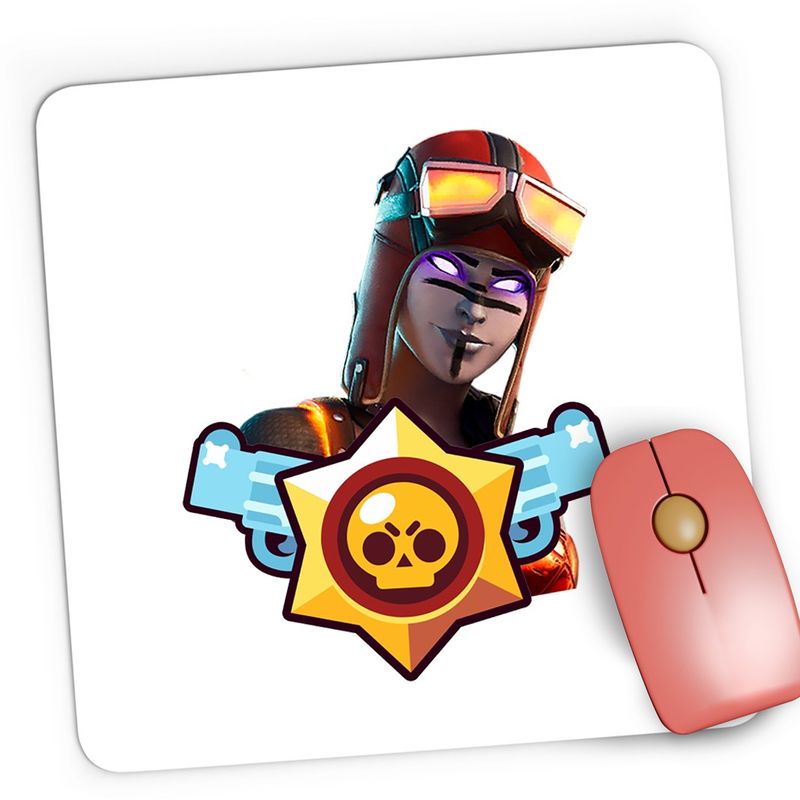 PC, gaming si accesorii - Periferice PC - Mousepad - Mousepad Gaming Blaze Epic Fortnite Brawl Stars, 21x19 cm - Infinity.ro