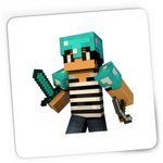 PC, gaming si accesorii - Periferice PC - Mousepad - Mousepad Gaming Minecraft Green Skin, 21x19 cm - Infinity.ro