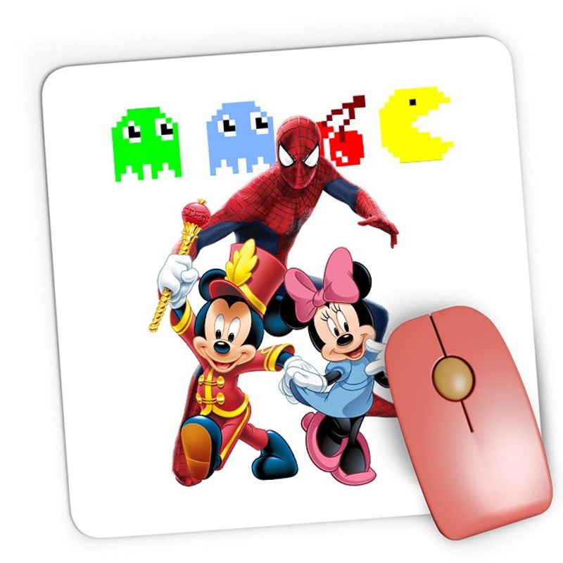 PC, gaming si accesorii - Periferice PC - Mousepad - Mousepad Gaming Spiderman Mickey Mouse Daisy Pacman Emotes, 21x19 см - Infinity.ro