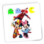 PC, gaming si accesorii - Periferice PC - Mousepad - Mousepad Gaming Spiderman Mickey Mouse Daisy Pacman Emotes, 21x19 см - Infinity.ro