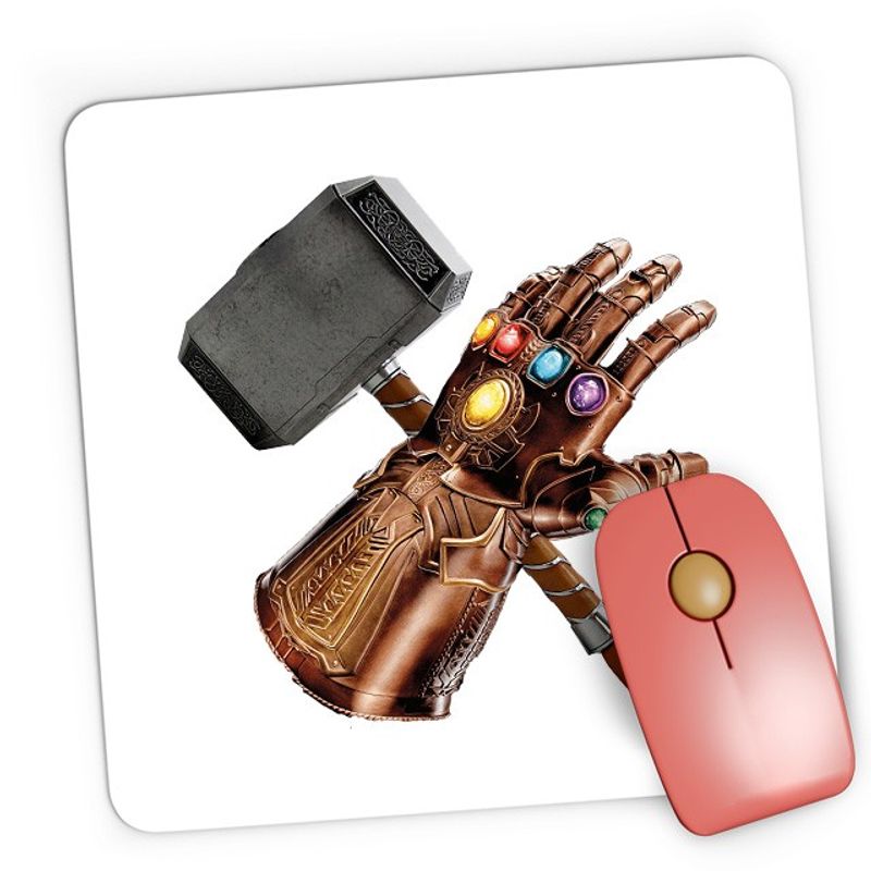 PC, gaming si accesorii - Periferice PC - Mousepad - Mousepad Gaming Thanos Glove Thor Axe Magic Power, 21x19 см - Infinity.ro