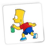 PC, gaming si accesorii - Periferice PC - Mousepad - Mousepad Gaming The Simpsons Spray Son Office Sitcom Heroes Bart, 21x19 см - Infinity.ro