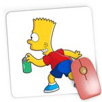 PC, gaming si accesorii - Periferice PC - Mousepad - Mousepad Gaming The Simpsons Spray Son Office Sitcom Heroes Bart, 21x19 см - Infinity.ro