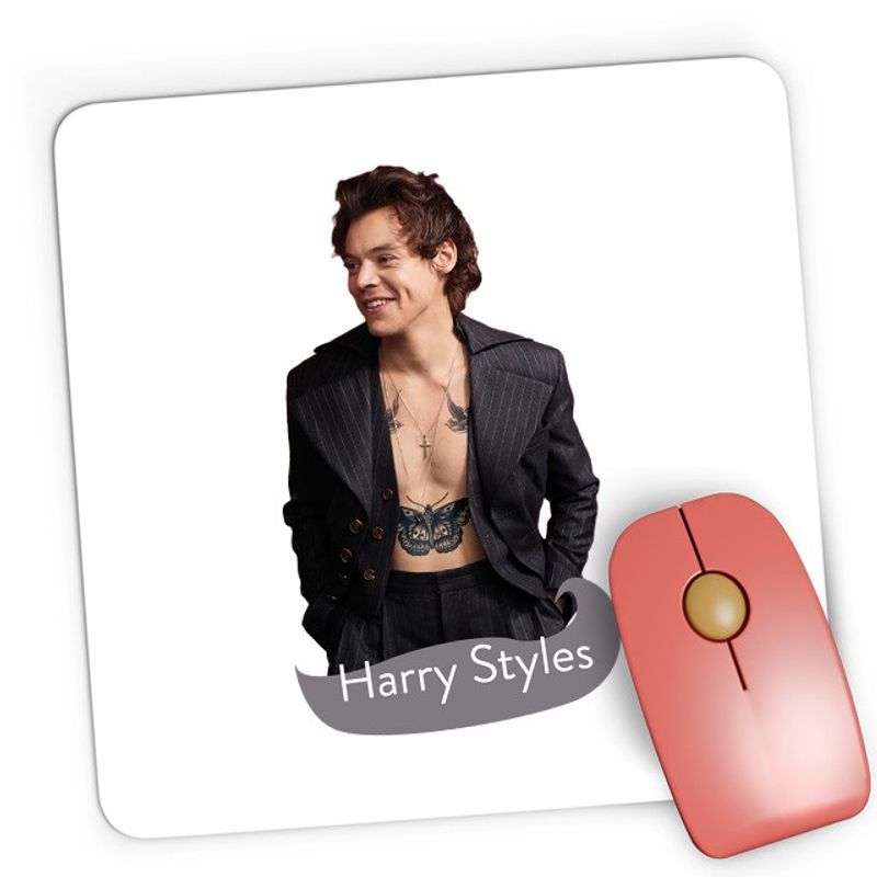 PC, gaming si accesorii - Periferice PC - Mousepad - Mousepad Gaming Harry Styles Suit Cosplay Tattoo Album Songs Music, 21x19 см - Infinity.ro