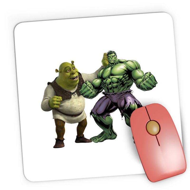 PC, gaming si accesorii - Periferice PC - Mousepad - Mousepad Gaming Shrek Hulk Ugly Medieval Big Ears Wonder Curious Marvel, 21x19 см - Infinity.ro