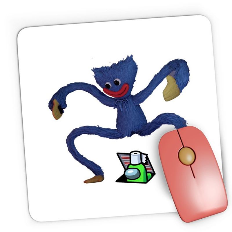 PC, gaming si accesorii - Periferice PC - Mousepad - Mousepad Gaming Huggy Wuggy Among Us Sus Scared Crew Universe, 21x19 см - Infinity.ro