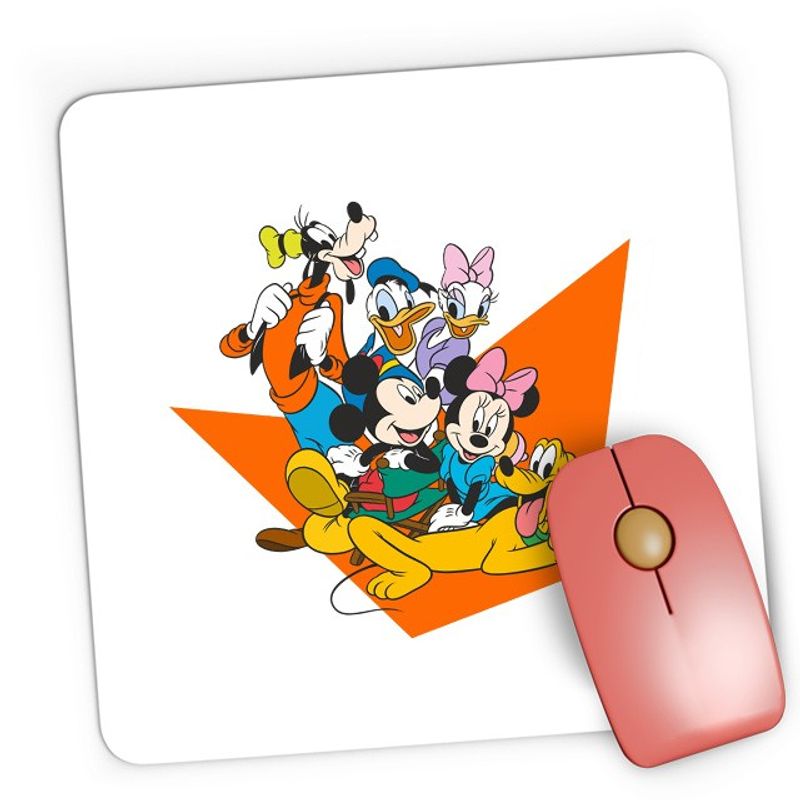 PC, gaming si accesorii - Periferice PC - Mousepad - Mousepad Gaming Mickey Mouse Friends Gooffy Minnie Lucy Donald Duck, 21x19 см - Infinity.ro