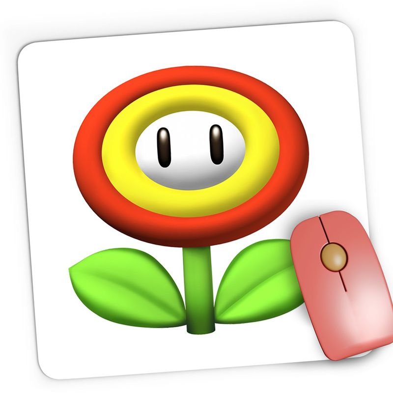 PC, gaming si accesorii - Periferice PC - Mousepad - Mousepad Gaming Super Mario Bros Floare 3D World, 21x19 cm - Infinity.ro