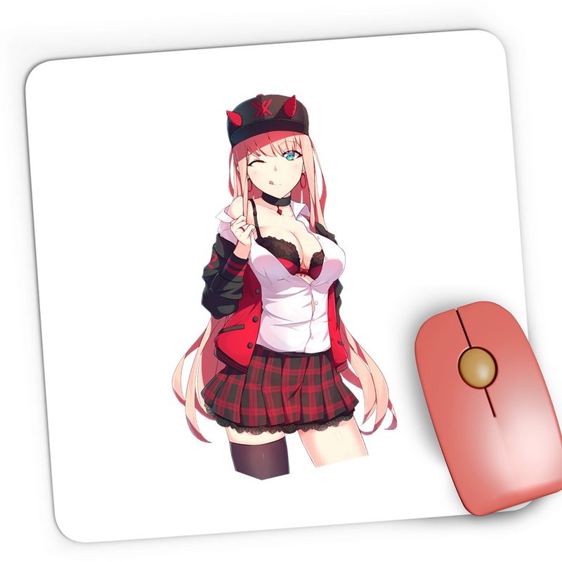 PC, gaming si accesorii - Periferice PC - Mousepad - Mousepad Gaming Zero Two DarlinFra Darling in the FranXX Anime, 21x19 cm - Infinity.ro