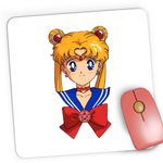 PC, gaming si accesorii - Periferice PC - Mousepad - Mousepad Gaming Sailor Moon Usagi Tsukino Marina Anime, 21x19 cm - Infinity.ro
