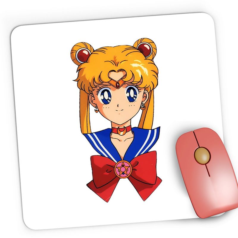 PC, gaming si accesorii - Periferice PC - Mousepad - Mousepad Gaming Sailor Moon Usagi Tsukino Marina Anime, 21x19 cm - Infinity.ro
