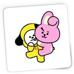 PC, gaming si accesorii - Periferice PC - Mousepad - Mousepad Gaming BT21 Chimmy Cooky BTS Kpop Baby, 21x19 cm - Infinity.ro
