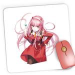 PC, gaming si accesorii - Periferice PC - Mousepad - Mousepad Gaming Darling in the FranXX Zero Two DarlinFra, 21x19 cm - Infinity.ro