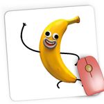 PC, gaming si accesorii - Periferice PC - Mousepad - Mousepad Gaming Lumea lui Gumball Banana Desene Cartoon, 21x19 cm - Infinity.ro