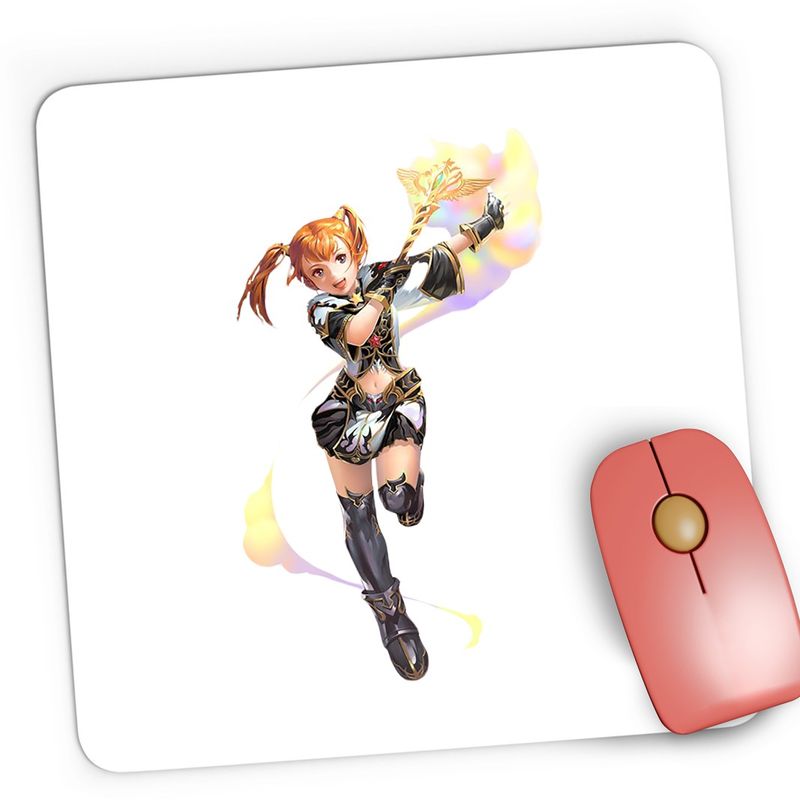 PC, gaming si accesorii - Periferice PC - Mousepad - Mousepad Gaming Lineage II Legend Battle Video Game, 21x19 cm - Infinity.ro