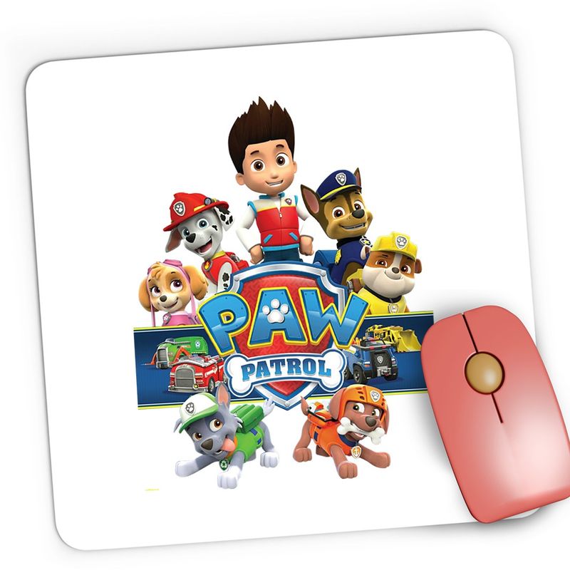 PC, gaming si accesorii - Periferice PC - Mousepad - Mousepad Gaming Paw Patrol Logo Game Catelusi Politisti, 21x19 cm - Infinity.ro