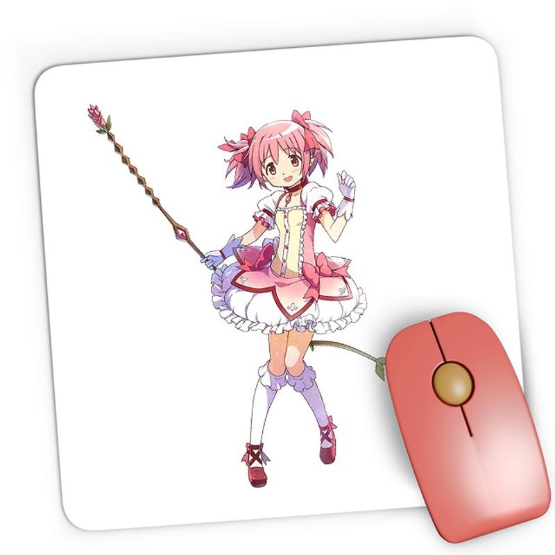 PC, gaming si accesorii - Periferice PC - Mousepad - Mousepad Gaming Madoka Magica Kaname Bow Universe Strongest Anime, 21x19 см - Infinity.ro
