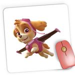 PC, gaming si accesorii - Periferice PC - Mousepad - Mousepad Gaming Paw Patrol Skye Caine Aviator Cartoon, 21x19 cm - Infinity.ro