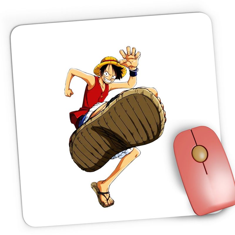 PC, gaming si accesorii - Periferice PC - Mousepad - Mousepad Gaming Palarie Paie One Piece Straw Hat Pirates Anime, 21x19 cm - Infinity.ro