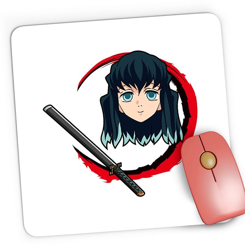 PC, gaming si accesorii - Periferice PC - Mousepad - Mousepad Gaming Demon Slayer Muichiro Tokito Katana, 21x19 cm - Infinity.ro